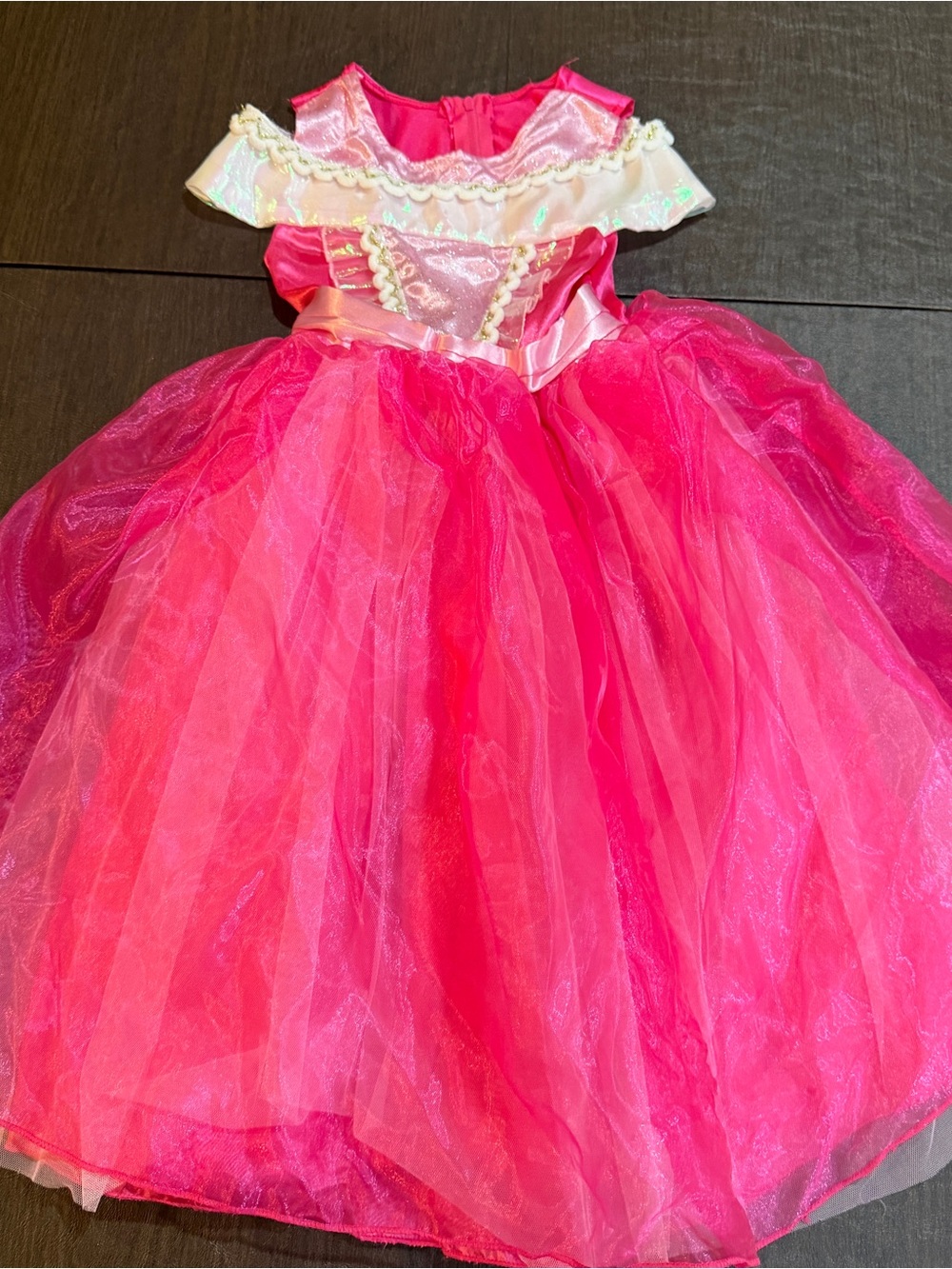 All Dressed Up Pink Princess Tulle Costume Dress for Kids Sz 3-5